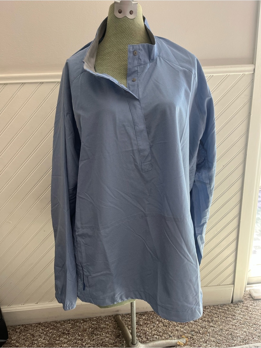 Eddie Bauer Sport Blue Long Sleeve Pullover Tunic Jacket Shirt